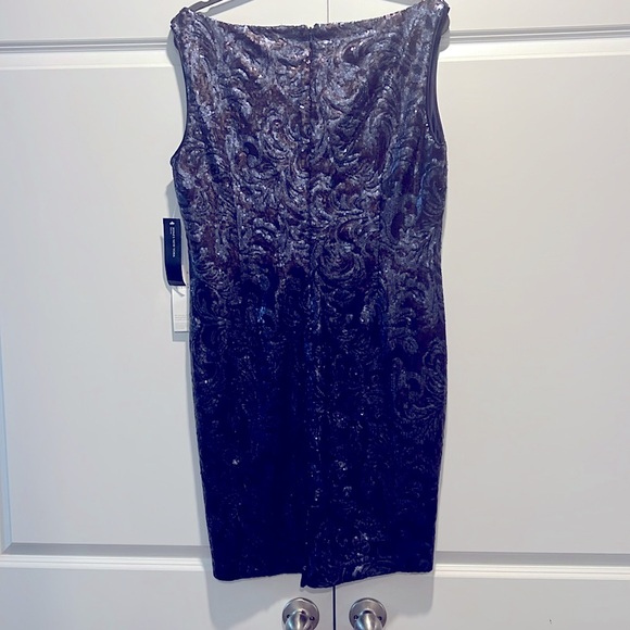 Sequin Sheath Dress (black & navy) NWT JONES NEW YORK - Picture 5 of 14